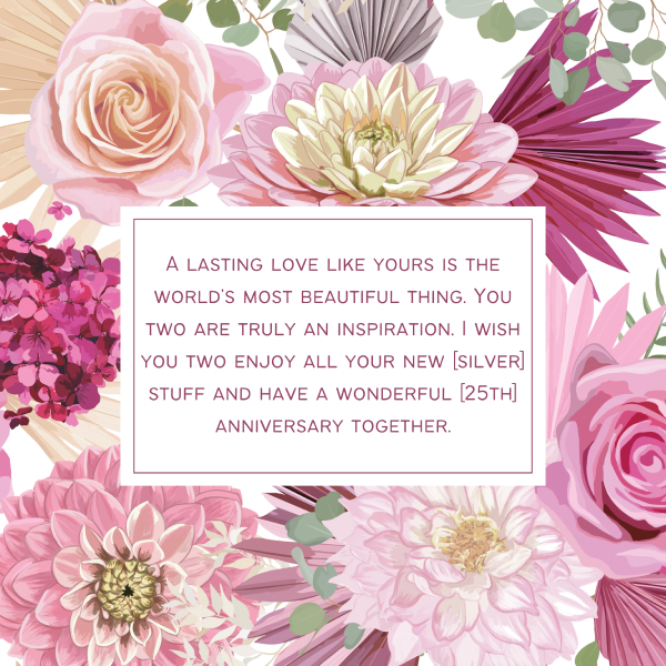[25th] anniversary together.