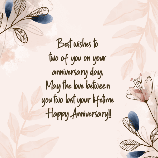 cute happy anniversary to you both