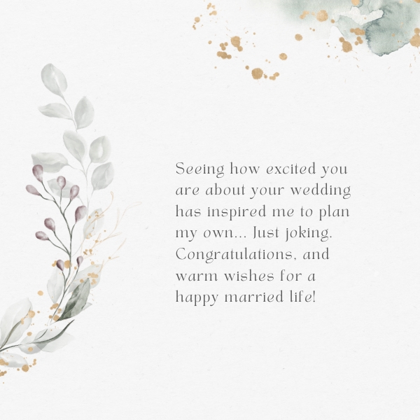 White Minimalist Wedding Wishes Instagram Post