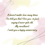 125 Heartfelt Wedding Anniversary Wishes for Wife [2024]