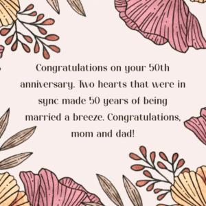 125+ Hearttouching 50th Wedding Anniversary Wishes, Messages and Quotes