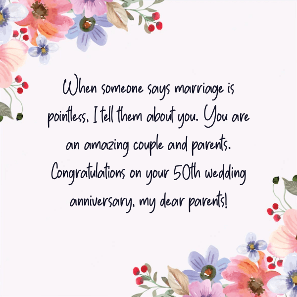 125 Hearttouching 50th Wedding Anniversary Wishes Messages And Quotes 