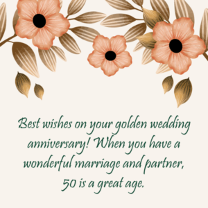 125+ Hearttouching 50th Wedding Anniversary Wishes, Messages and Quotes