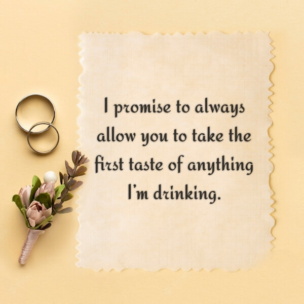 60 Funny Wedding Vow promises that will Make You Laugh Out Loud