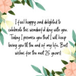 90+ Best 25th Wedding Anniversary Wishes for Husband