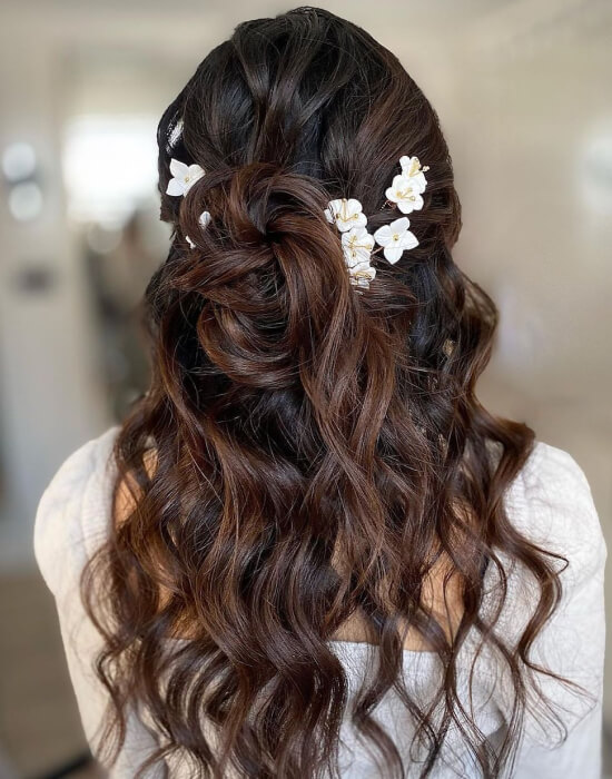 Long-Wavy-Down-Do-With-Medium-Curls-1 - Witty Vows