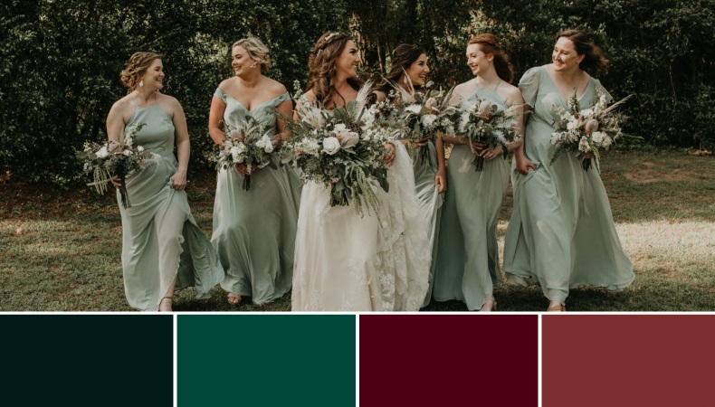 Beautiful Spring Wedding Color Palettes