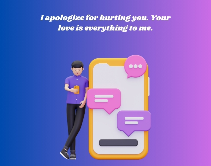 Sorry SMS for love