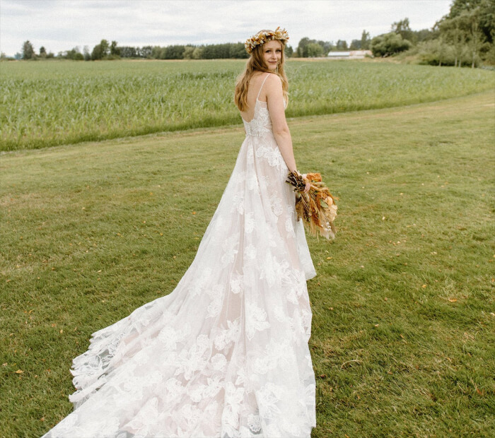 Bride's Whimsical Attire