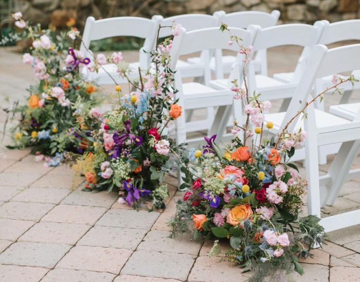 Choosing Colors Palette Wildflower Wedding