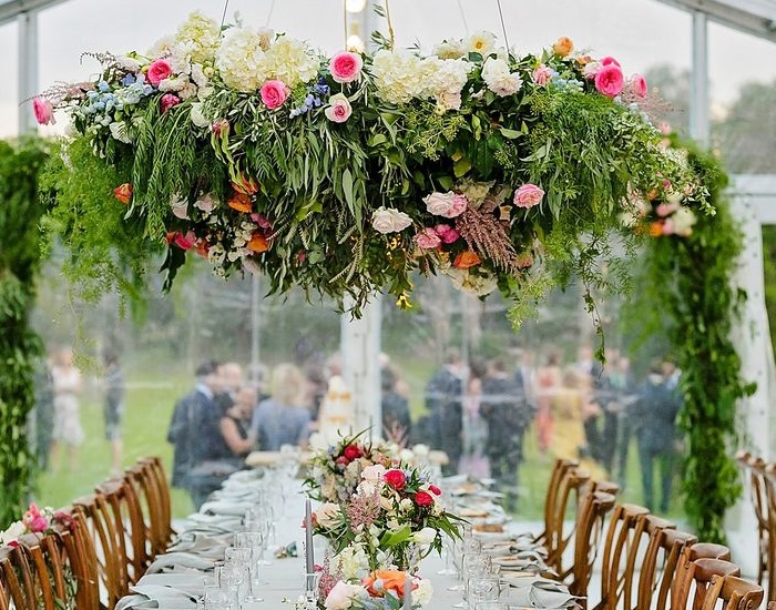 Hanging Installations Wildflower Wedding