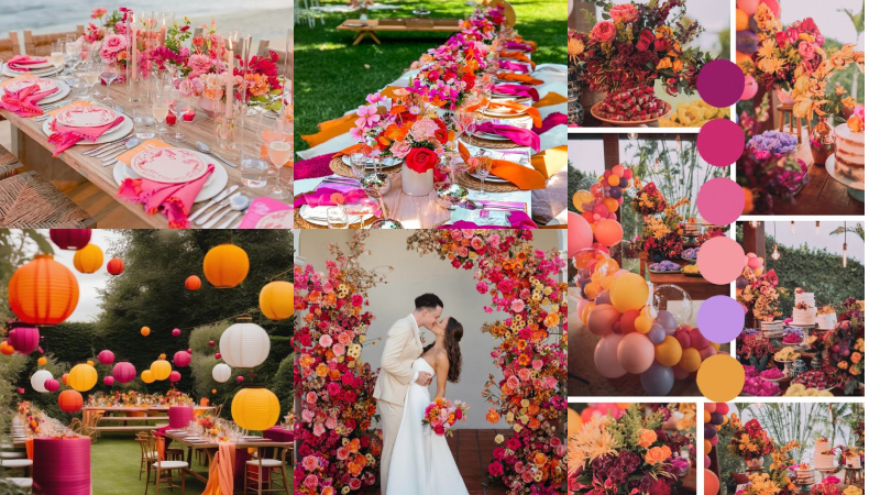 How to Incorporate Bright Colors into Your Wedding