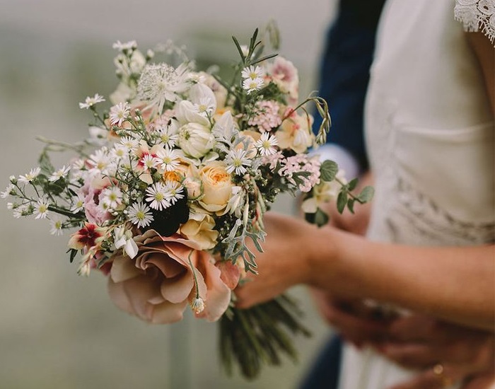 Natural Light Wildflower Wedding