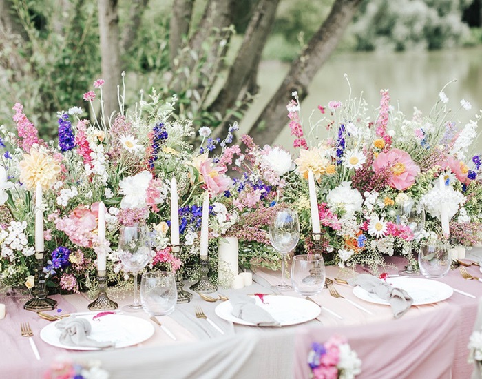 Outdoor Settings Wildflower Wedding venue