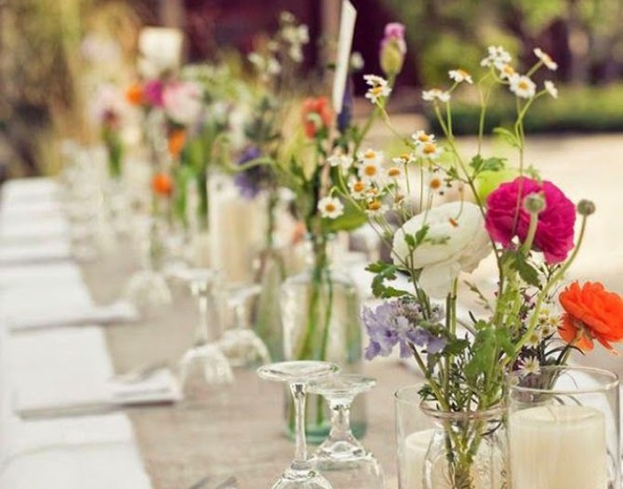 Reception Tables Wildflower Wedding