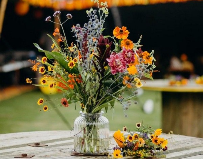 Seasonal Flavors Wildflower Wedding