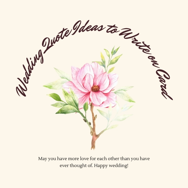 Wedding Quote Ideas to Write on Card