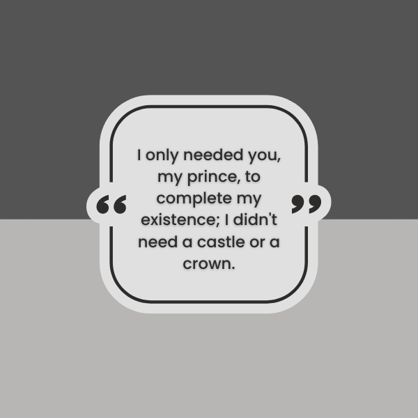 Prince Groom Quotes for Your Vows