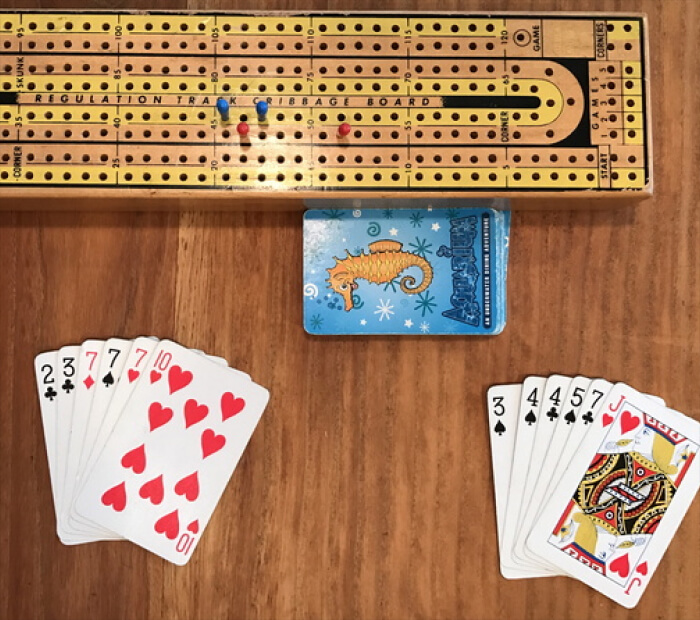 Cribbage card game for couples