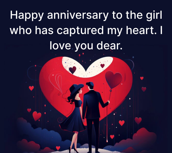 Long Distance Anniversary Wishes For Girlfriend