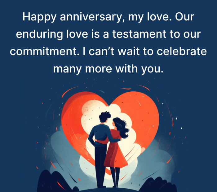 Long Distance Anniversary Wishes For Husband (Him) - 1