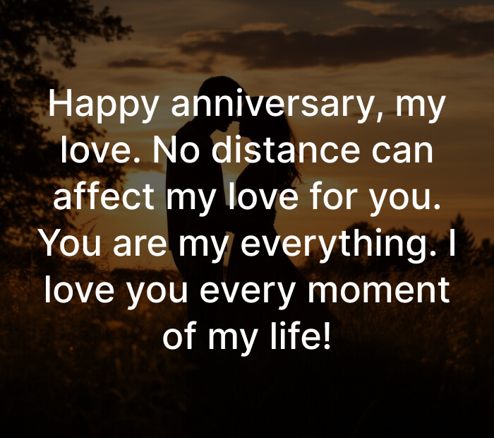 Long Distance Anniversary Wishes For Husband (Him)