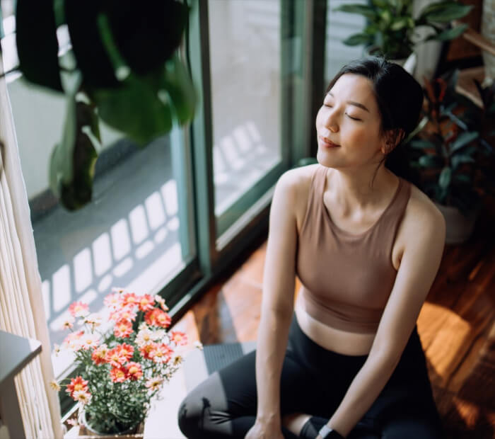 women relaxing at balcony