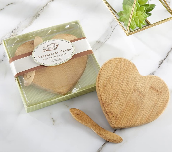 Mini Bamboo Cheeseboard and Spreader