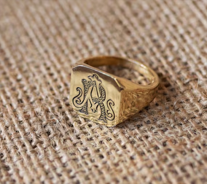 Monogram or Initial Rings