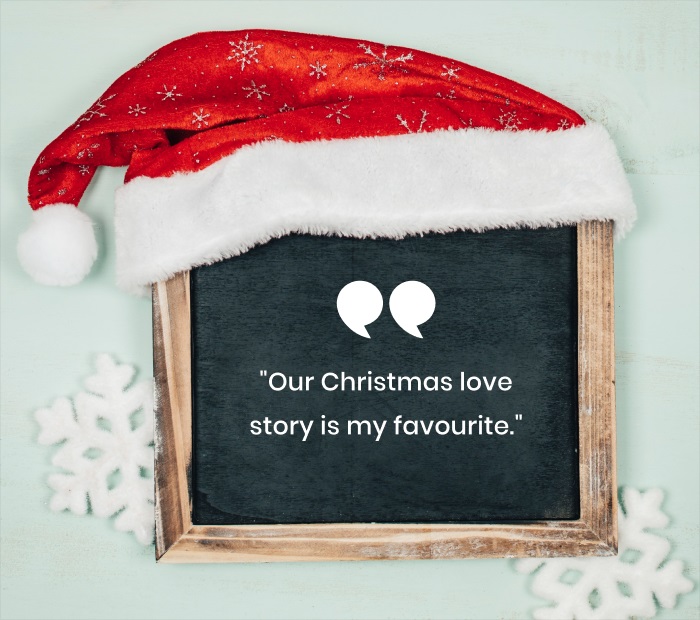 Our Christmas love story is my favourite.