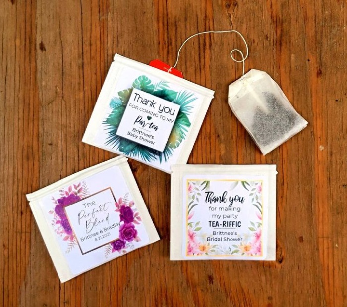 Personalized Wedding Tea Bag Favors