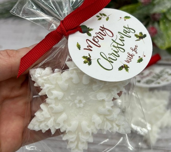 Snowflake Soap Favors