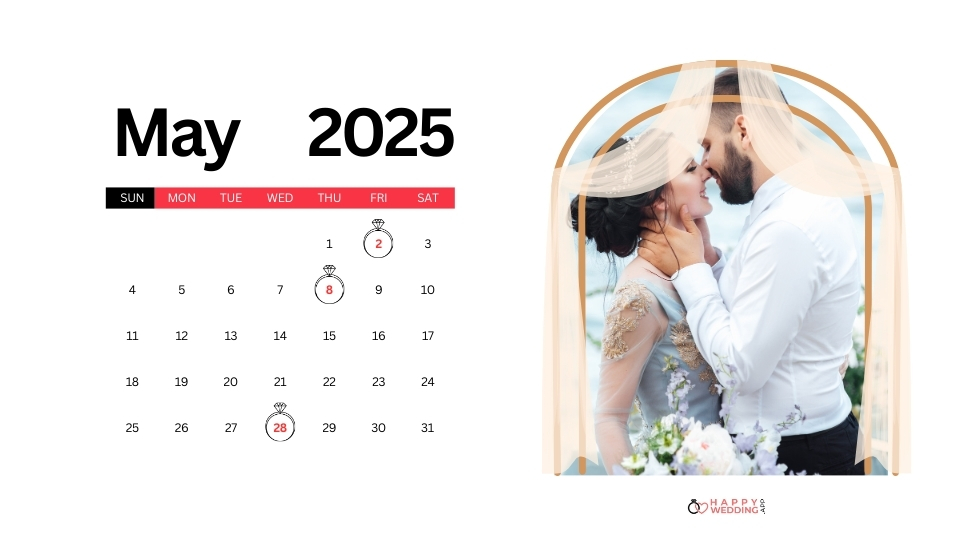 Christian Wedding Dates May 2025