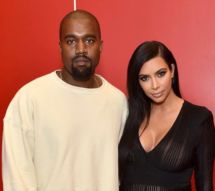 Kanye West and Kim Kardashian West